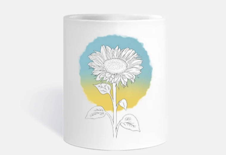 Cup sunflower cup