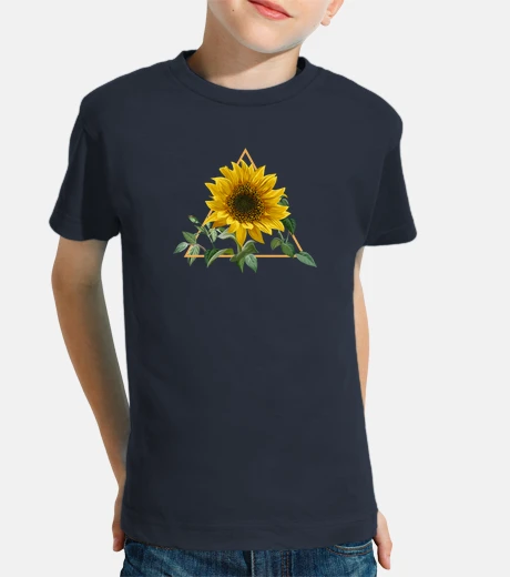 Kids Sunflower Triangle Trellis Floral Art