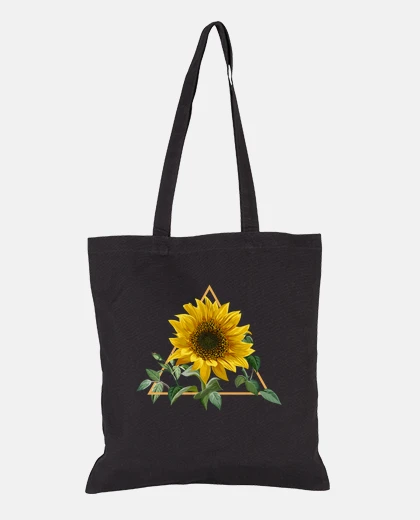 Bag sunflower triangle trellis floral art