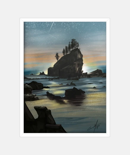 Framed sunset