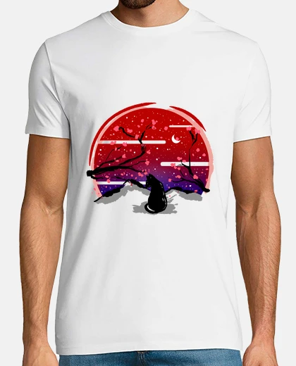 Camiseta Sunset Cat