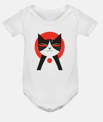 Kids Sunset Geometry Kitten Lover Japanese