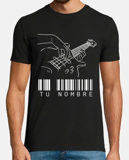 T-shirt suonare il basso, rock chitarra personalizzata heavy metal