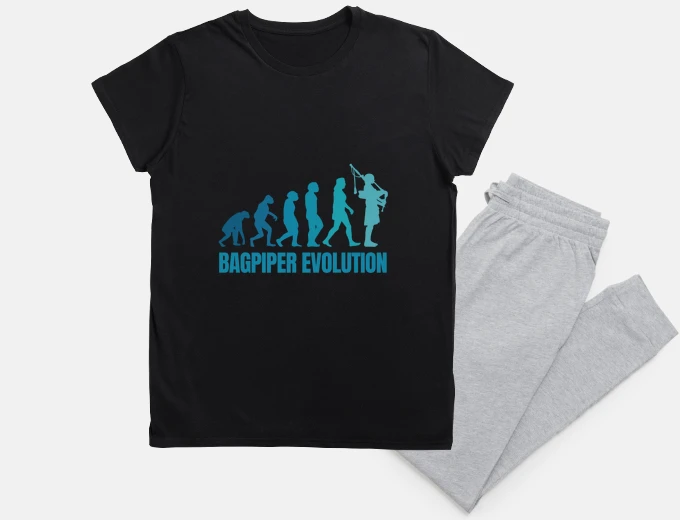 Pigiama suonatore di cornamusa evolution.scotland pipe band.