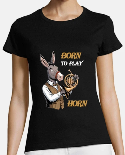 T-shirt suonatore di corno ama suonare il corno