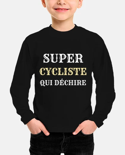 Kids super cyclist who rips humor bike