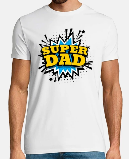 T-shirt super dad super papà