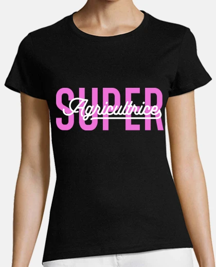 Playera super granjero mujer humor regalo