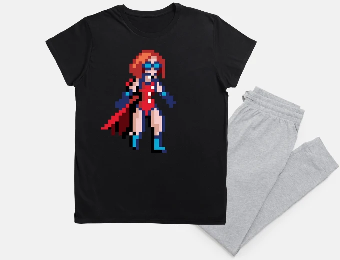 Pajama super heroine flo