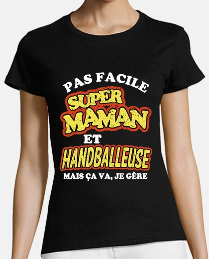 Tee-shirt Super maman handballeuse
