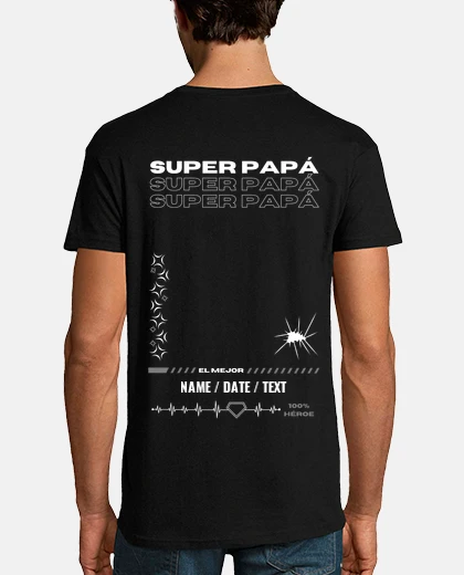 T-shirt super papà - w