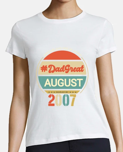 Tee-shirt super papa août 2007 millésime coucher 