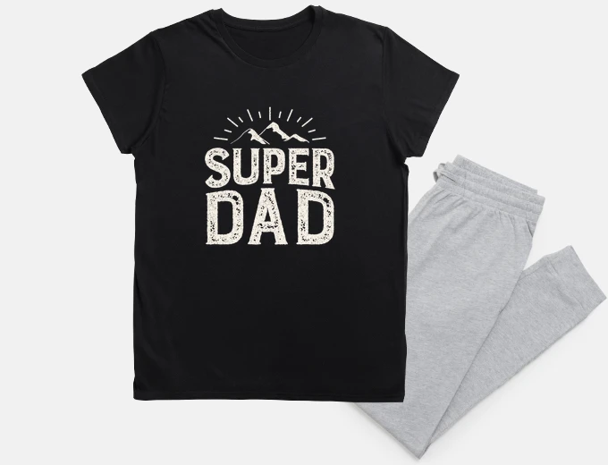 Pyjama super papa dad mountain