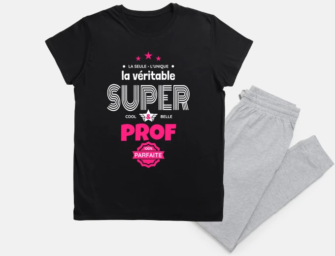 Pyjama super teacher cool beautiful perfect hu