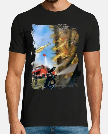 T-shirt supereroi nella foresta