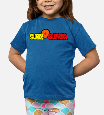 Camisetas niños superguerrera azul (niña)
