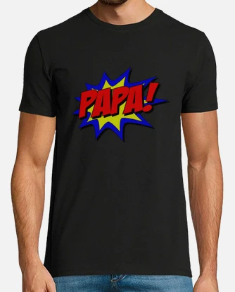 papa superhero shirt