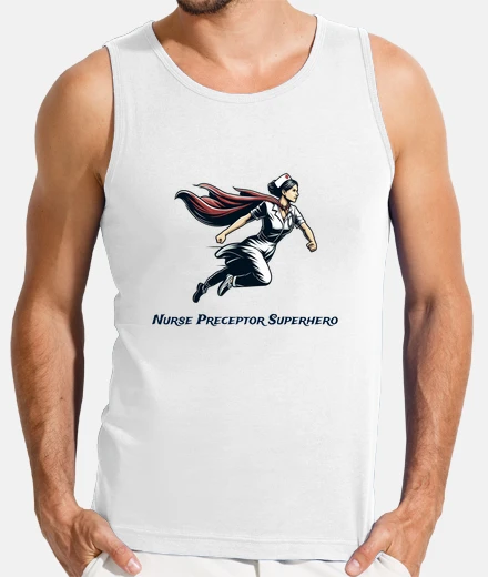 Camiseta superhéroe enfermera preceptora