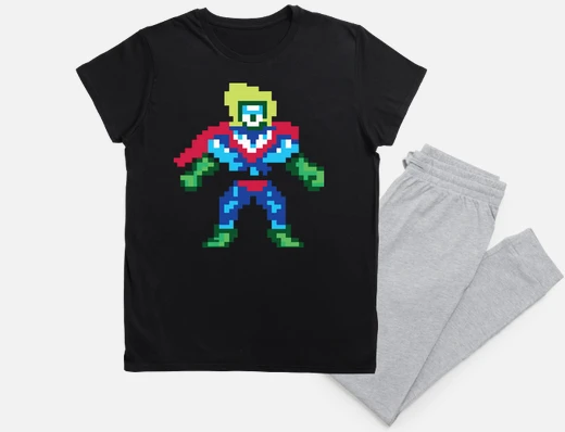 superhéroe píxel stan