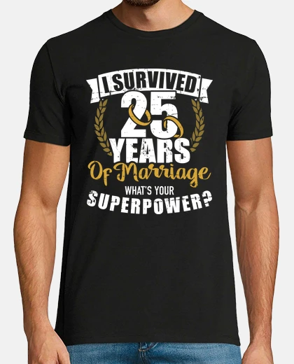 T-shirt superpotenza anniversario di matrimonio