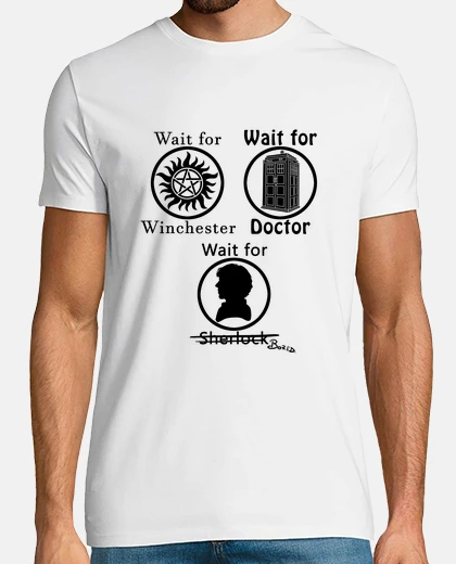T-shirt SuperWhoLock - Black