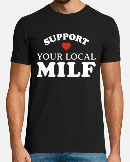 T-shirt support il regalo festa del papà your milf locale