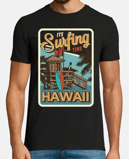 T-shirt surf alle hawaii
