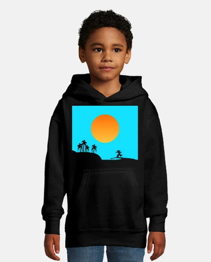 Kids surf beach