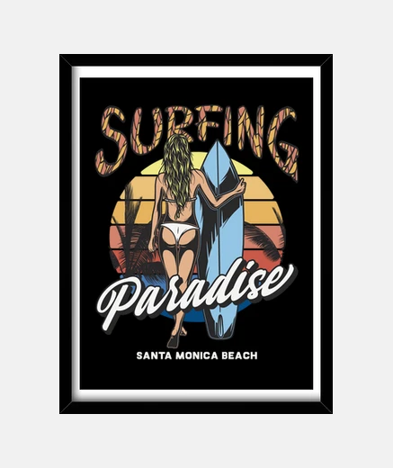 Quadro surf box surf vintage vintage surf santa monica california beach summer sun