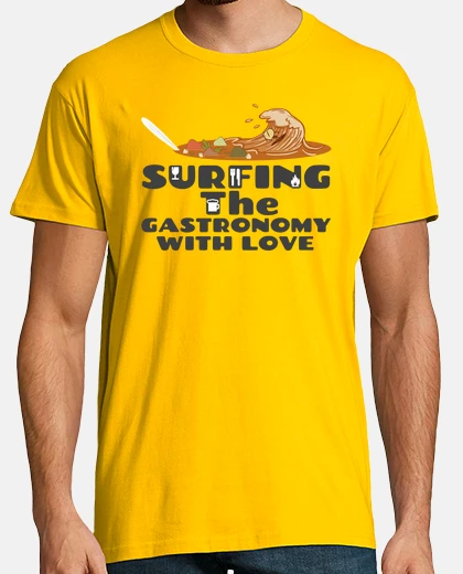 T-shirt surf eando gastronomia grey