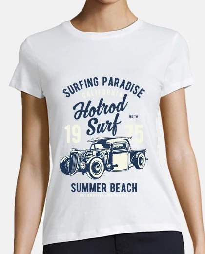Tee-shirt surf hotrod
