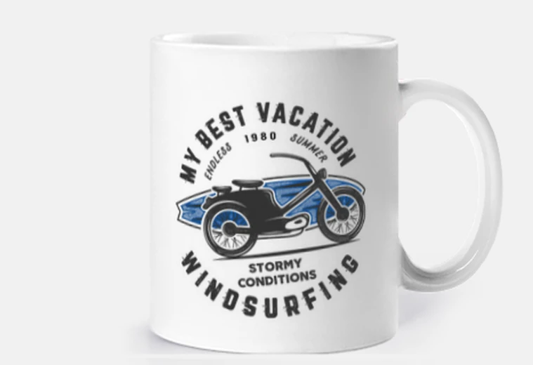 Taza Surf moto windsurfing