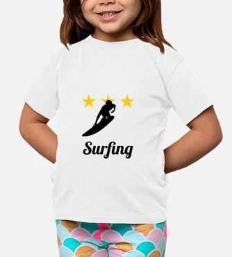 Camiseta ninos surf nino manga co. laTostadora