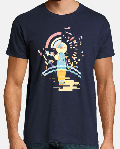 T-shirt surf tramonto