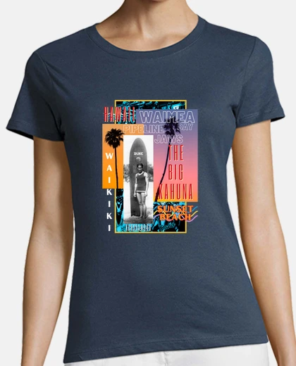 T-shirt surf una big Kah