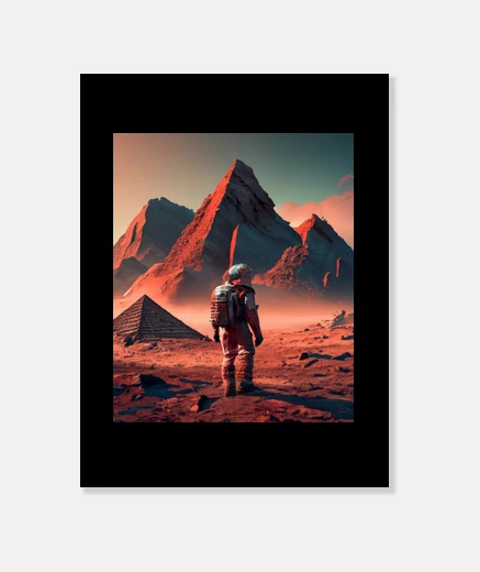 Wall Surface Of Mars Inhabited