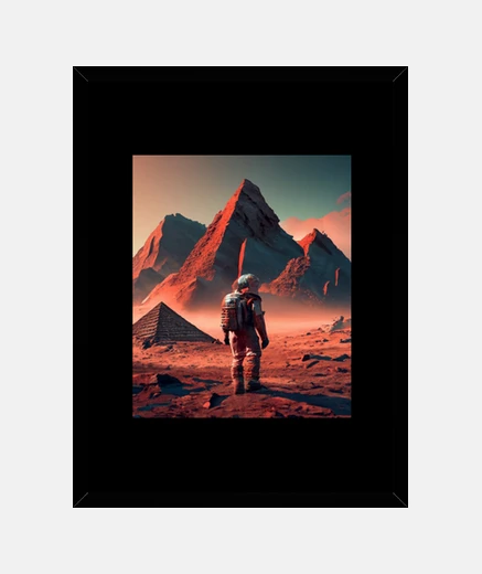 Framed Surface Of Mars Inhabited