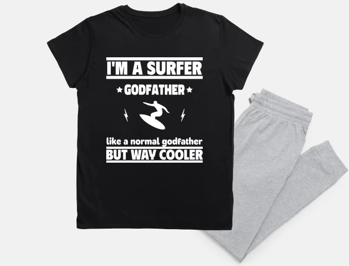 Pajama surfer godfather gift for surfer