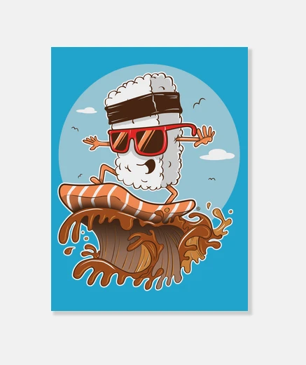 Wall surfer sushi