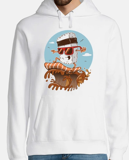Hoodie surfer sushi