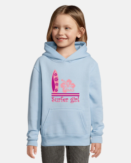 surfer girl kids sweatshirt