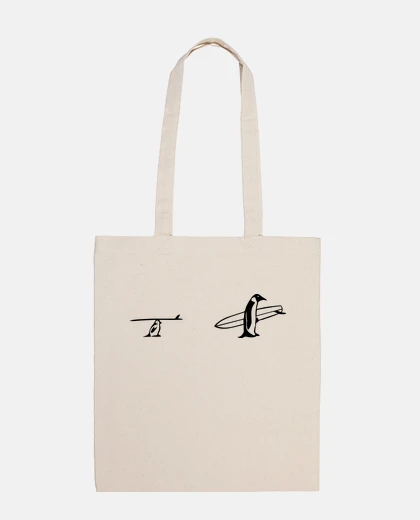 Bag surfing penguins