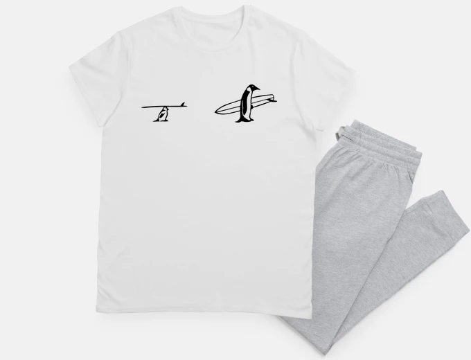Pyjama surfing penguins