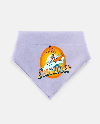 Mascotas surfista sull&#39;onda smoking da bagno sostenitore estivo dei cartoni animati