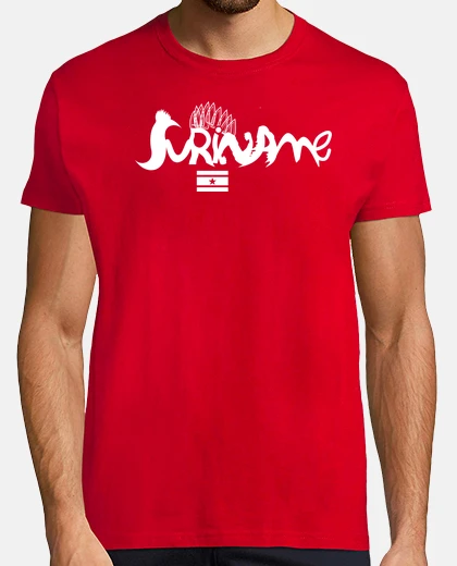 T-shirt surinan suriname t- t-shirt text shield