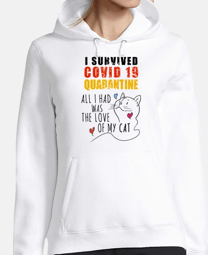 Hoodie survived-covid 19-catsanimallove