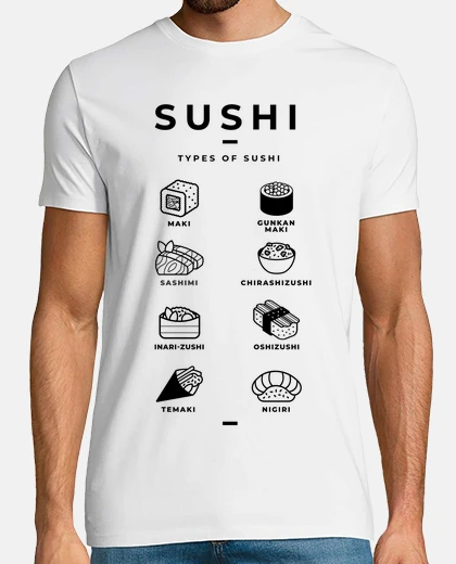 Tee-shirt sushi différents types existant serveur maître comment réussir ses 