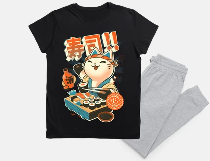 sushi chef - cute kitchen kitty - japan