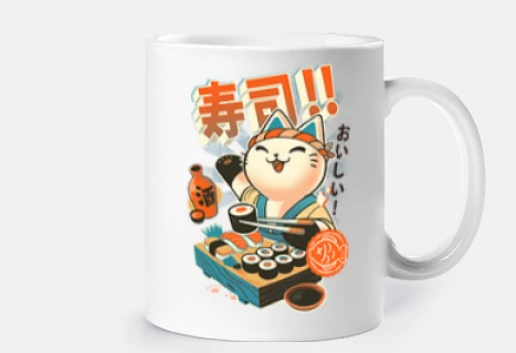 sushi chef - cute kitty kitchen - japanese restaurant