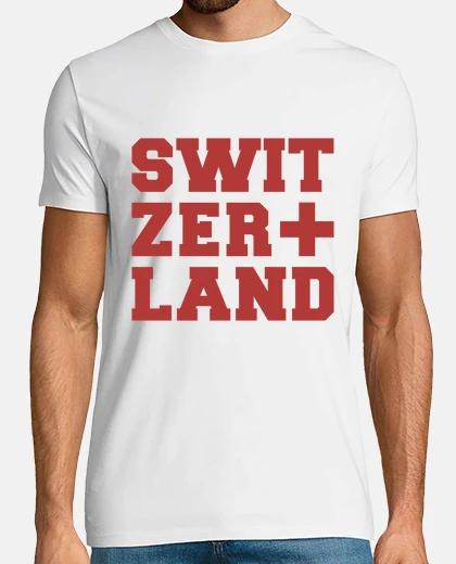 T-shirt svizzera, bandiera, alpi, cantoni, lago lemano